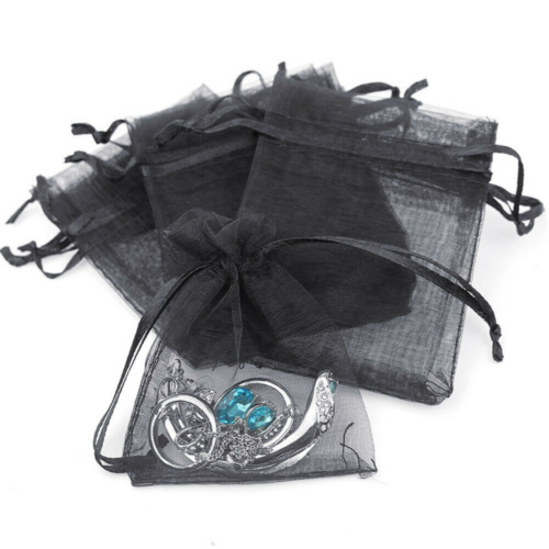 100 200 Stck. Kordelzug Organza Geschenktüten Hochzeit Party Schmuck Beutel 4x6" 5x7" - Bild 11 von 75