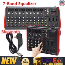 6-Channel Bluetooth Audio Mixer with Digital Effects and Phantom Power
