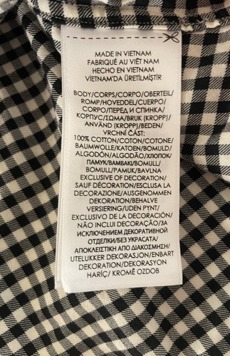 Polo Ralph Lauren camicia slim fit uomo grande nera Gingham con bottoni manica lunga - Foto 8 di 11