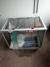 large Small Pets cage Measuring Hight 28 inches Width 31inches Depth 19 inches 