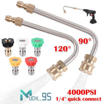 #ad 90° 120° High Pressure Washer Extension Wand 1 4quot; Quick Connect Power Lance US $12.59