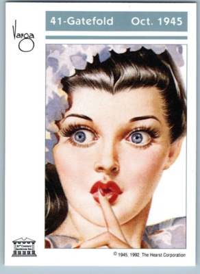 1992 21st Century Archives Varga Girls Pin-Ups Calendar October