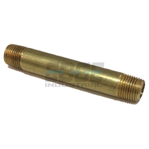 BRASS NIPPLE 1/8" X 1/8", 2-1/2" LENGTH, MALE NPT MNPT FUEL/AIR/WOG