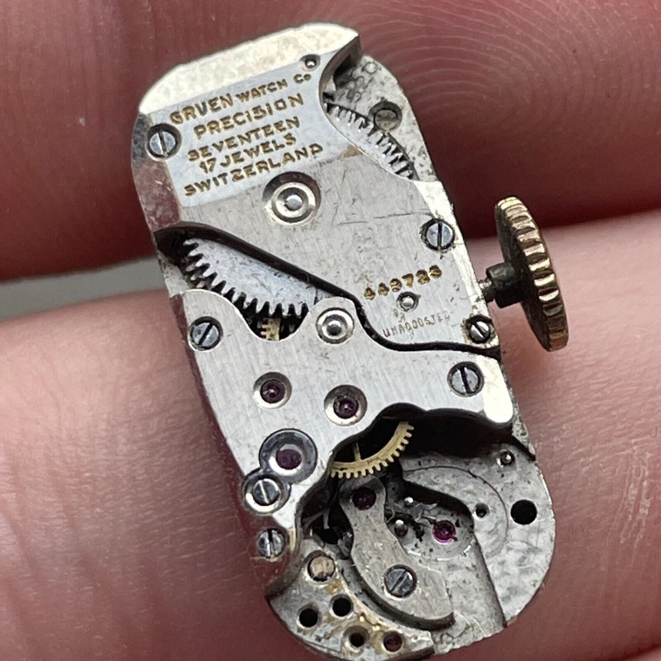 VTG Gruen Watch Co. 17 Jewels Precision Swiss Face And Movement - Image 4 of 4