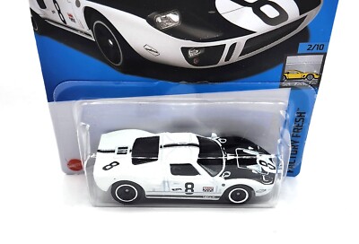 Hot Wheels White Ford GT40 Factory Fresh Kids Model Diecast Toy