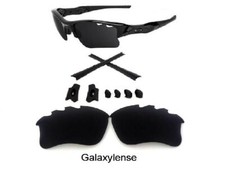 Galaxy Replacement Lenses  Rubber Kits For Oakley Flak Jacket XLJ VENTED Black