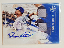 Dennis Santana 2019 Diamond Kings Rookie Dual Relic Materials Signatures Auto A