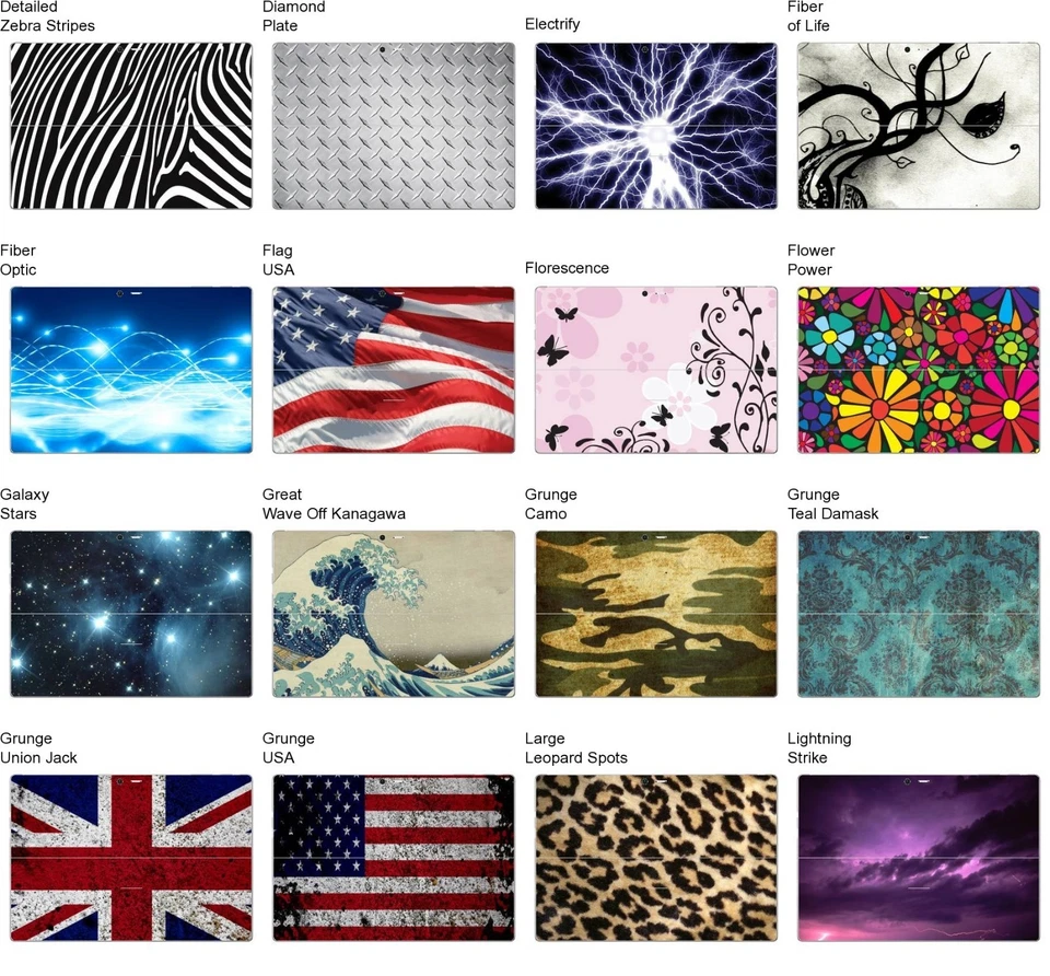 Choose Any 1 Vinyl Decal/Skin for Microsoft Surface 4 Pro - Free US Shipping! - Image 2 of 4