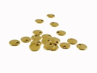 10 Kleine PläTtchen Als AnhäNger In Antik Goldfarben