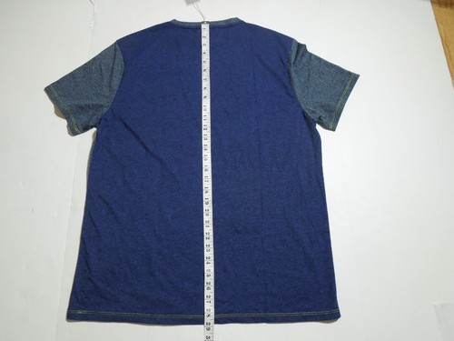 MENS BOMBAS COTTON & POLYESTER SHORT SLEEVE BLUE COLOR BLOCK SHIRT~LARGE~ NEW - Picture 8 of 9