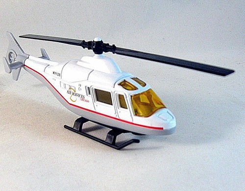 SERVICIOS AÉREOS-CHICAGO HELICÓPTERO, MODELO DE COLECCIONISTA DE HELICÓPTERO DIECAST WELLY, NUEVO - Imagen 10 de 12