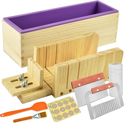 Loaf Soap Making Cutting Mold Kit Multi-Function Adjustable Wood Soap Mold Set