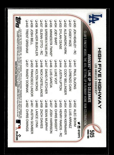 2022 Topps Serie 2 #505 High Five Highway, Gavin Lux, Mookie Bet (Nuevo+)(Bas) - Imagen 2 de 2