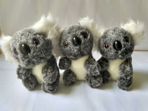 3 pieces mini cute plush koala toys stuffed koala dolls gift about 12cm