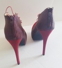 PENNY LOVES KENNY PLATFORM HEELS Sz 10 5.25 NEW IN BOX Lace Up Front Zip Back — photo 3