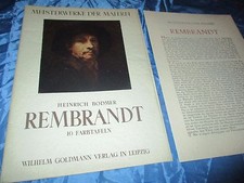 REMBRANDT , 10 Farbtafeln in Kupfertiefdruck , Meisterwerke der Malerei , BB