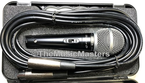 2X Dynamic Handheld Professional MICROPHONES w/ Case Bands DJs Karaoke PA Vocals - Picture 2 of 12