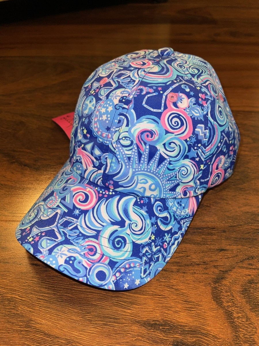 Lilly Pulitzer Lapis Lazuli COSMIC KISMET RUN AROUND HAT  display picture 1