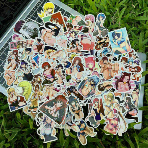 100 Stck. Niedlich Sexy Mädchen Anime Aufkleber Pack für Auto Skateboard Laptop Gepäck Menge - Bild 4 von 12