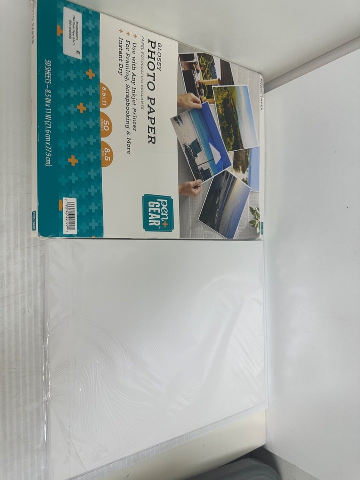 Pen + Gear Glossy Photo Paper 8.5" x 11", 8.5 MIL, 50 Sheets, New eBay