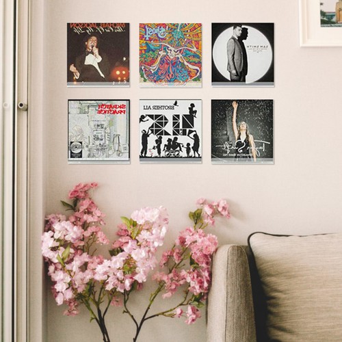Acrylic Record Shelf Vinyl Record Album Wall Mount Display Shelf 6PCS - Picture 4 of 12