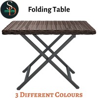 Folding Table Garden Table Patio Outdoor Dining Side Table Poly Rattan vidaXL