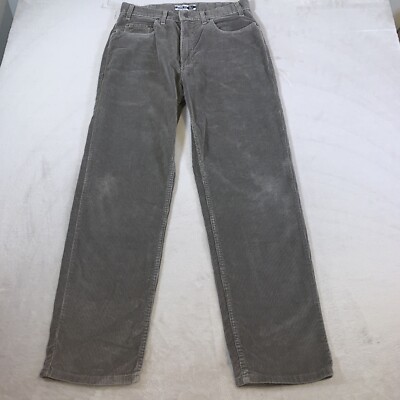 Vintage Gap Corduroy Pants Mens 33x32 Gray Loose Fit Y2K Mid Rise