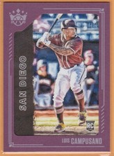 LUIS CAMPUSANO 2021 Panini Diamond Kings Plum Frame Rookie RC San Diego Padres