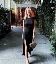 REFORMATION NWT Sz US 10 GAVIN Mid-lengh Black Dress NEW SOLD OUT PRINT