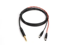 6 Ft CANARE BLACK 1/4" TRS to TA4F AUDEZE LCD-2 LCD-3 LCD-4 LCD-X CABLE.