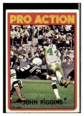 John Riggins 1972 Topps #126 New York Jets Pro Action | Hall of Fame | Rookie RC