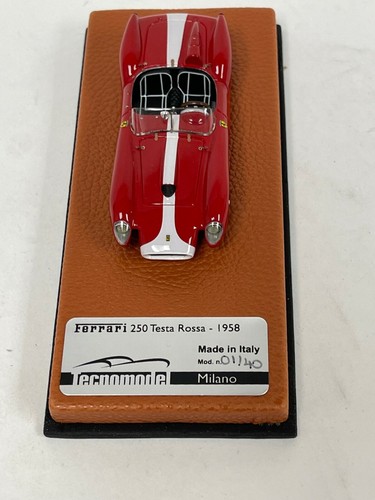 1/43 Tecnomodel Ferrari 250 Testa Rossa from 1956 in Red White Stripe #01/40 - Picture 9 of 10