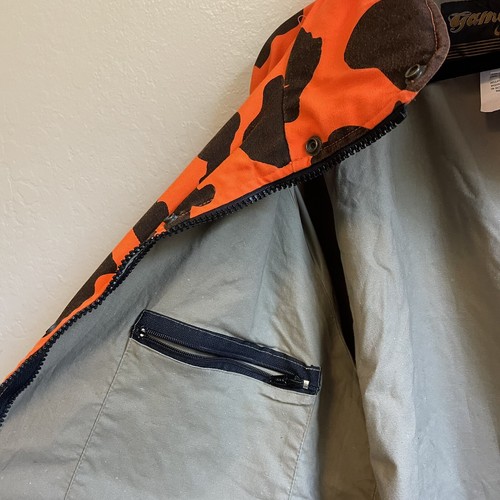 Vintage Gamehide Blaze Orange & Black Camouflage Hunting Jacket Men’s Large - Picture 3 of 5