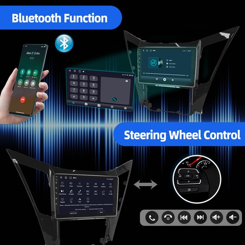Apple Carplay For 2011-2015 Hyundai Sonata Car Stereo Radio Android 14 GPS Navi - Foto 8 di 12