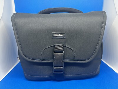 NEW Amazon Basics Medium DSLR Gadget Camera Messenger Bag (Gray Interior)