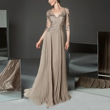 Elegent Lace Chiffon Mother Of The Bride Dresses Evening Prom Party Gowns