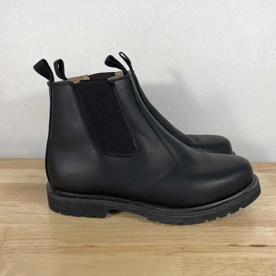 Botas Chelsea Boulet Cuero Negro Hombre Talla 11.5 Hechas en Canadá ¡LEER DESCRIPCIÓN! Foto 4 de 4