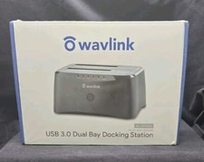 NEW WAVLINK USB 3.0 DUAL BAY DOCKING STATION - 2.5  3.5 HDD SSD - WL-ST342U