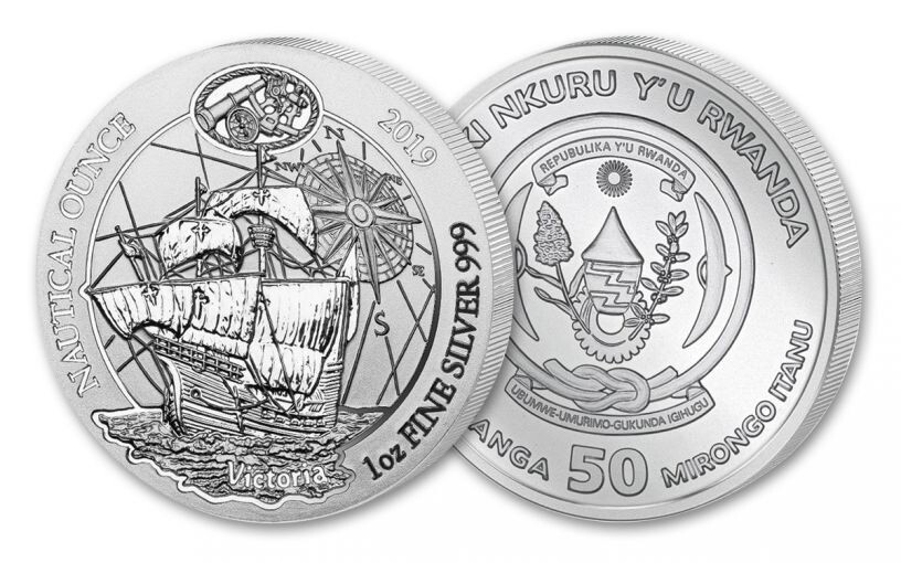 2019 Rwanda 1 Oz Silver Nautical Ounce Victoria Coin BU Sealed | eBay