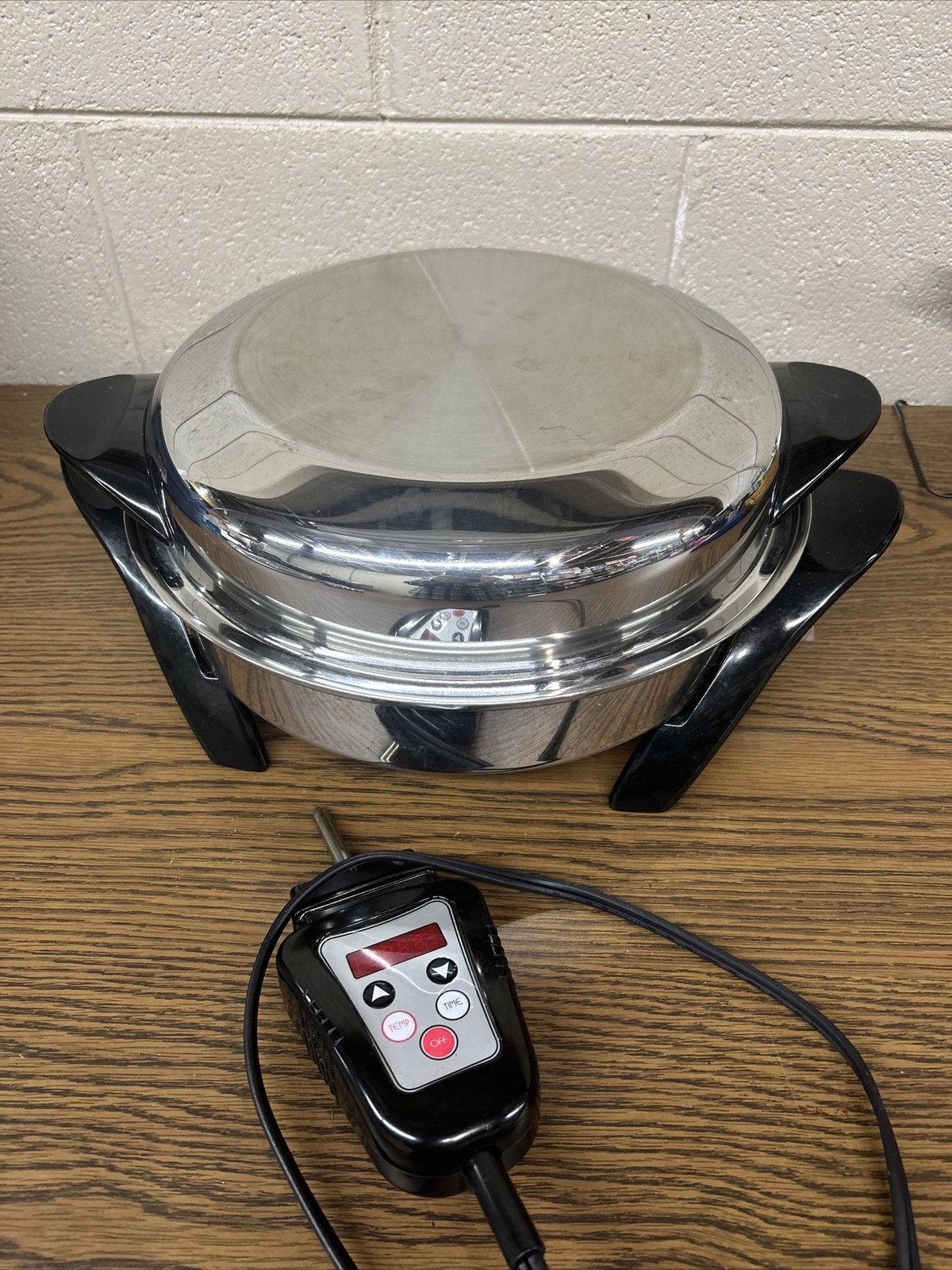 Saladmaster 12" T304/T316L Stainless Steel Oil Core Electric Skillet SA012OCU eBay