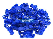 50 PACK BLUE 16-14 GAUGE 14-16 AWG T-TAPS ELECTRICAL WIRING - SHIPS FREE TODAY!