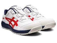 ASICS Safety Work Boots WINJOB CP306 BOA WIDE 1273A029-100 White/Classic Red