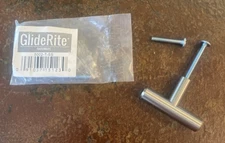 GlideRite 5002-T-SS Stainless Steel 2" Solid Bar T-Knob Cabinet Drawer Hardware
