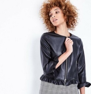 zara frill leather jacket