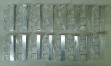 Lot of 16 - 10" 3 Hook Inverted Straight J Hook For Slatwall PFOHK10-FF