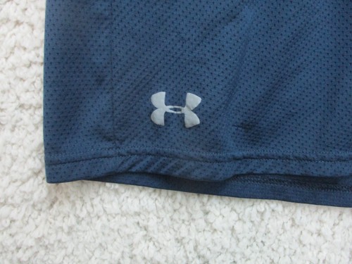 Under Armour Shorts Large Adult Blue Athletic Loose Fit Logo Heatgear Mens LG - Picture 4 of 13