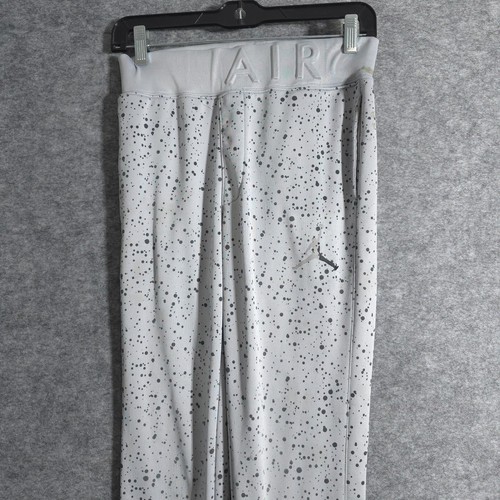 Nike Air Jordan Youth Sweat Pants L Gray Jump Spell Out Draw String Athletic - Picture 3 of 19