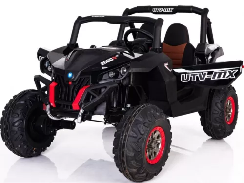 Mini Moto UTV 4x4 12v Black (2.4ghz RC) Two Seater Electric - Ride On, Toddler