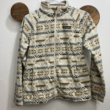 Columbia Aztec Print Fleece Jacket Full Zip Girls XL 18/20 Fits Adult S/M