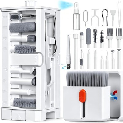 32-in-1 Cell Phone Cleaning Kit Charging Port Cleaner Stylus SIM Tool Set Plus